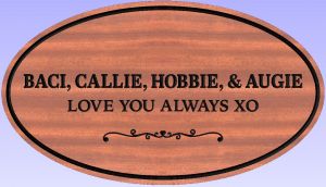 Baci Callie Hobbie Augie sign